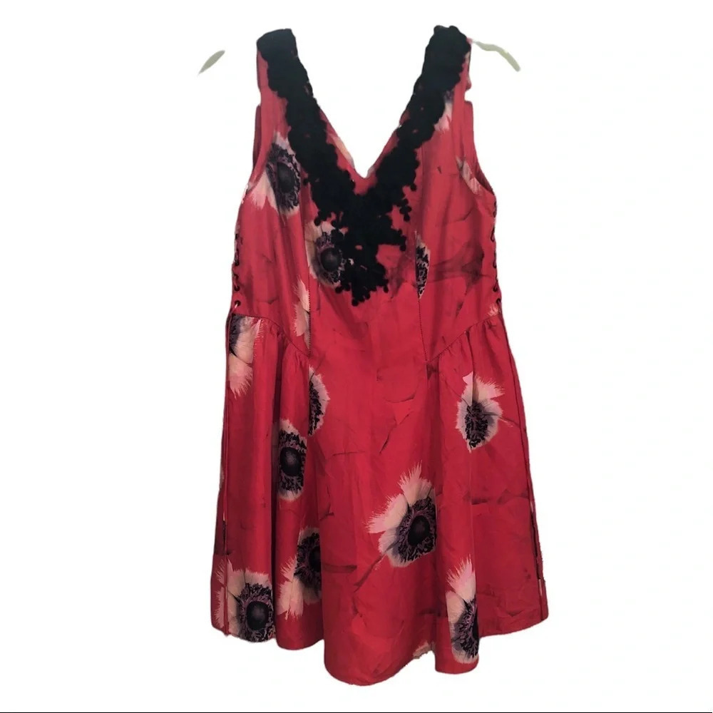 LEIFSDOTTIR ACID BLOOM FLORAL CORSET DRESS